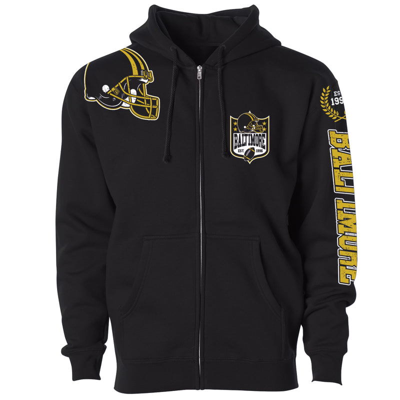 Women's Football Home Team Zip Up Hoodie