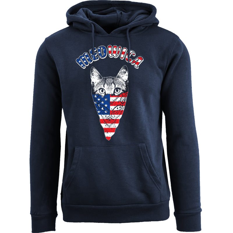 Women's 4th of July Pullover Hoodie - Meowica