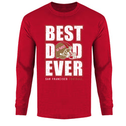 Men's Best Football Dad Ever Long Sleeve - San Francisco