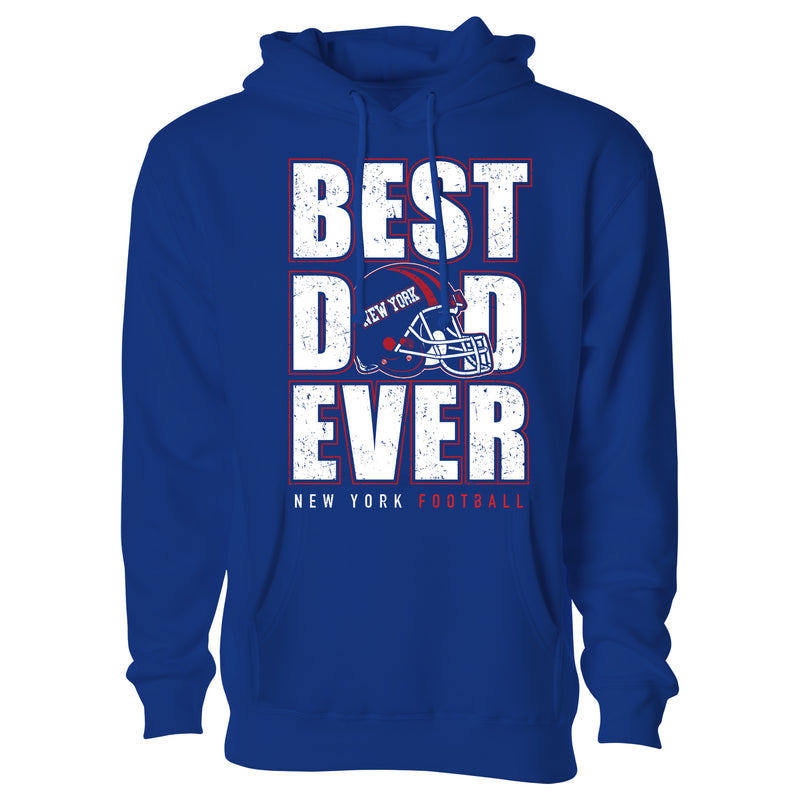 Men's Best Football Dad Ever Pull Over Hoodie - New York