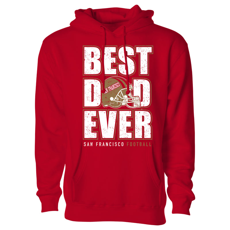 Men's Best Football Dad Ever Pull Over Hoodie - San Francisco