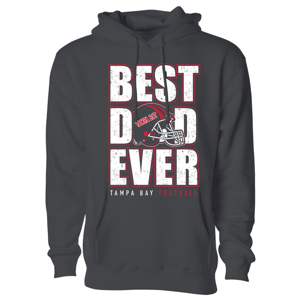 Men's Best Football Dad Ever Pull Over Hoodie - Tampa Bay