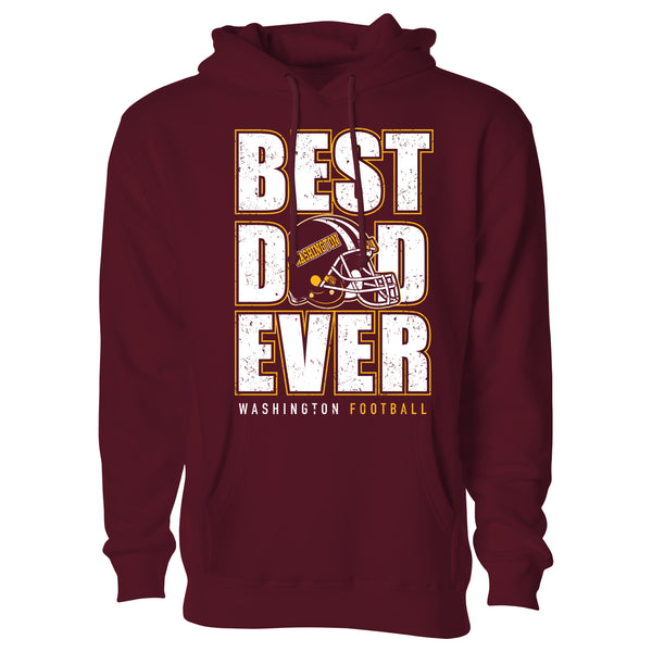 Men's Best Football Dad Ever Pull Over Hoodie - Washington