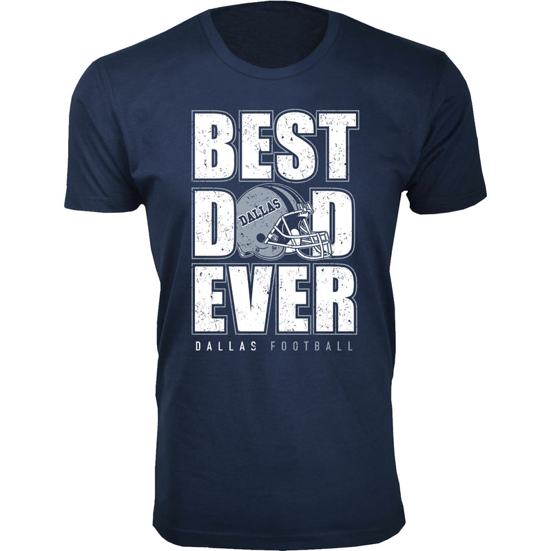 Men Best Football Dad Ever T-Shirt - Dallas