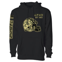 Men's Ultimate Camo Football Black Pull Over Hoodie - Philadelphia