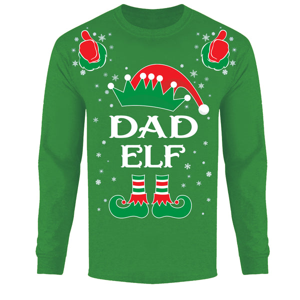 Men's Christmas - Dad Elf Long Sleeve