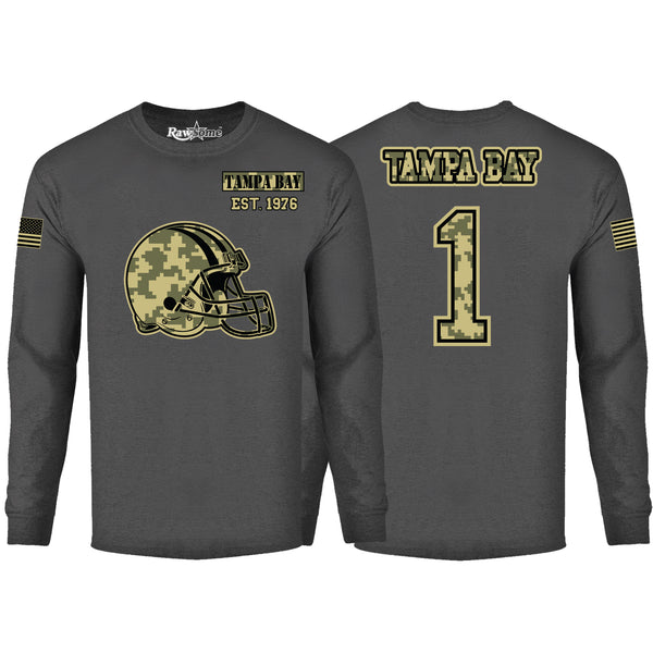 Men's Ultimate Camo Football Long Sleeve Color - Tampa Bay