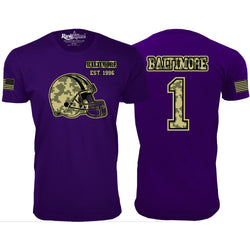 Men's Ultimate Camo Football T-shirts Color - Baltimore