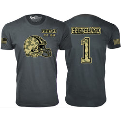 Men's Ultimate Camo Football T-shirts Color - Cleveland