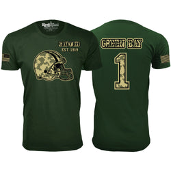 Men's Ultimate Camo Football T-shirts Color - Green Bay