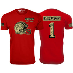 Men's Ultimate Camo Football T-shirts Color - San Francisco