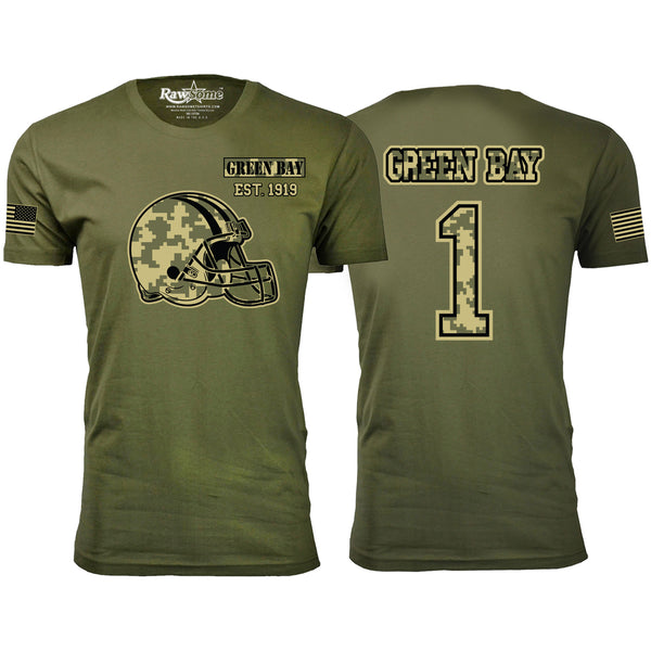 Men's Ultimate Camo Football T-shirts - Green Bay