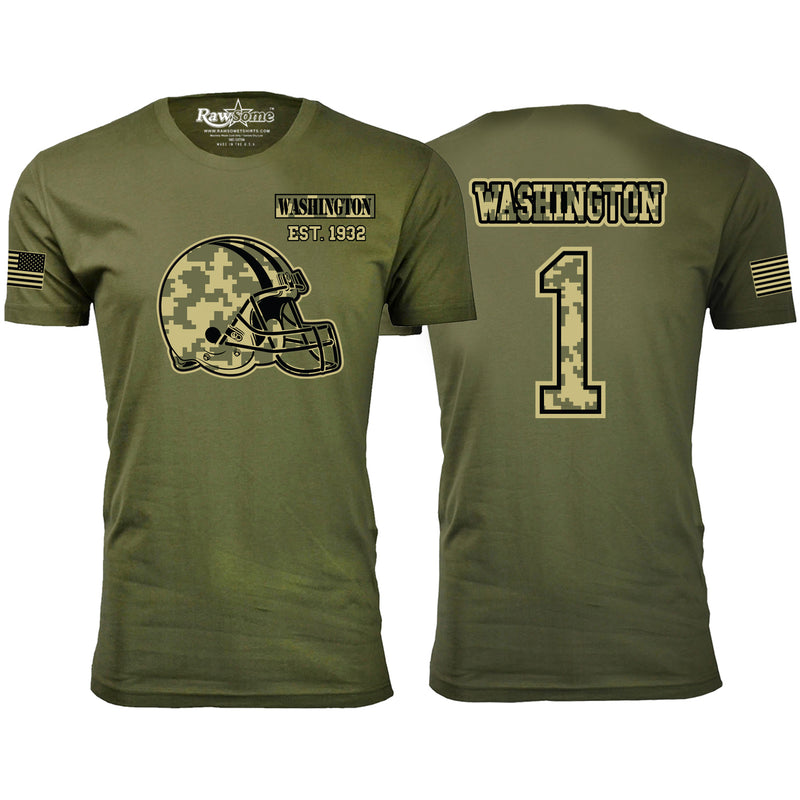 Men's Ultimate Camo Football T-shirts - Washington