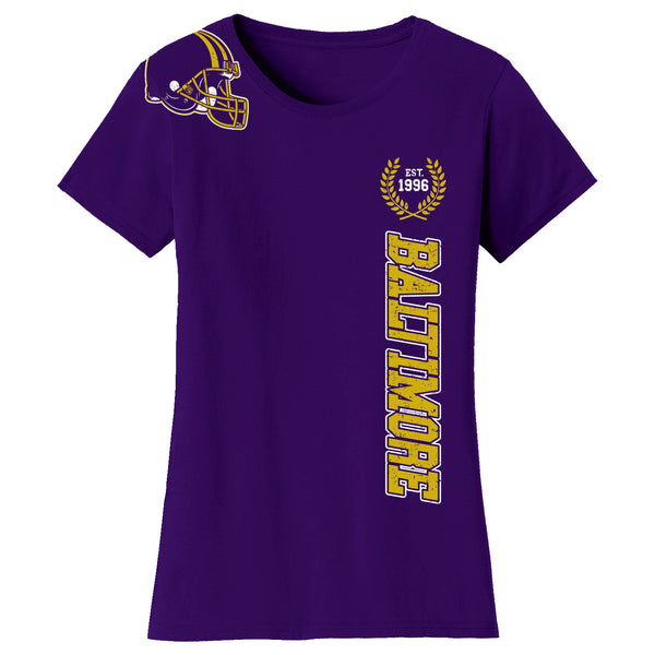 Women's Football Home Team T-Shirts - Baltimore