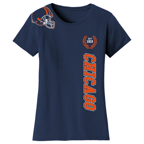 Women's Football Home Team T-Shirts - Chicago