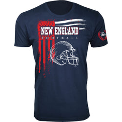 Men's Vintage USA Flag Football T-shirts - New England