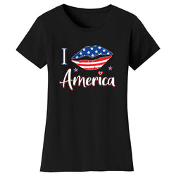 Women's 4th of July - I Lip America