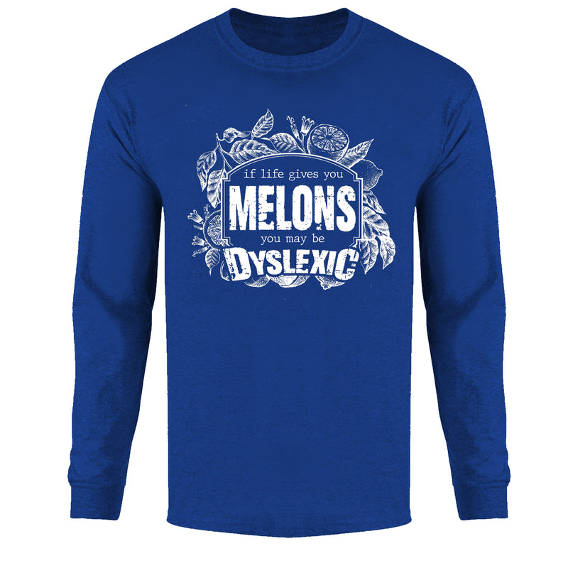 Men's LS Funny Nerd - If Life Gives You Melons