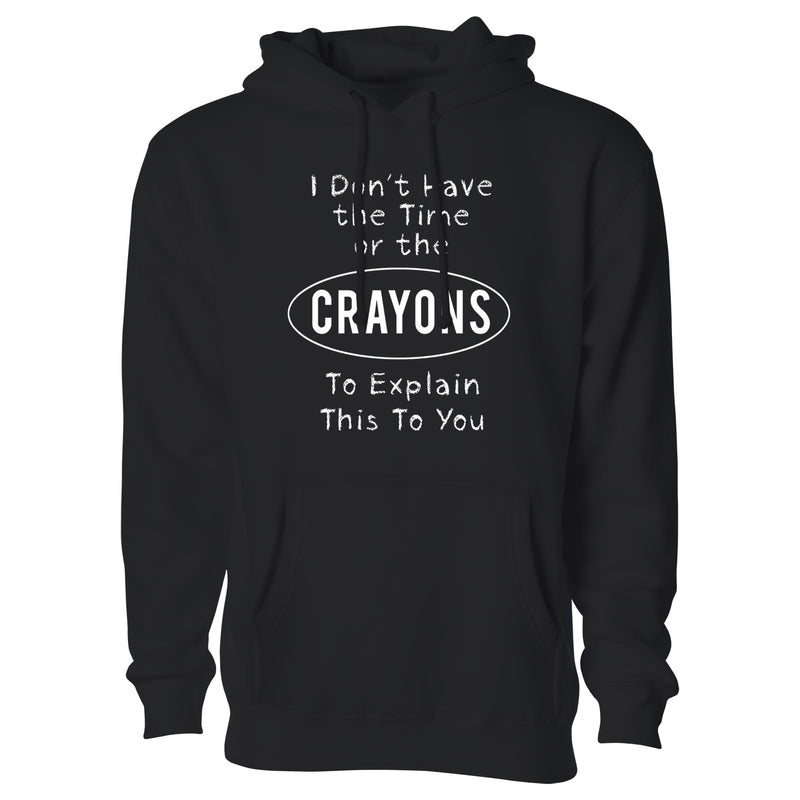 Women's Funny Nerd Pullover Hoodie - Crayons