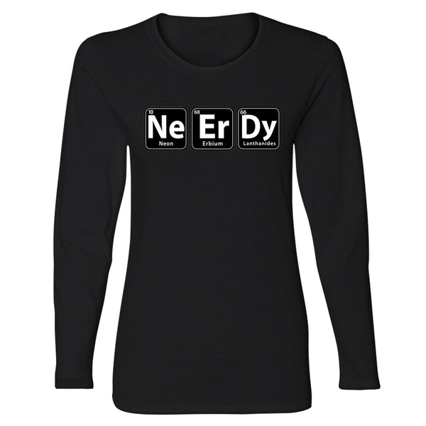 Women's Long Sleeve Funny Nerd - Ne Er Dy