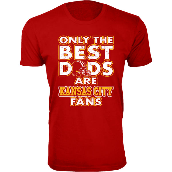 Men's Only The Best Dads Football Fan T-Shirt - Kansas City