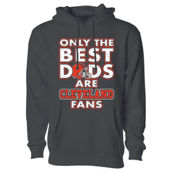 Men's Only The Best Dads Football Fan Pull Over Hoodie - Cleveland