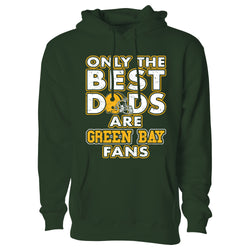 Men's Only The Best Dads Football Fan Pull Over Hoodie - Green Bay