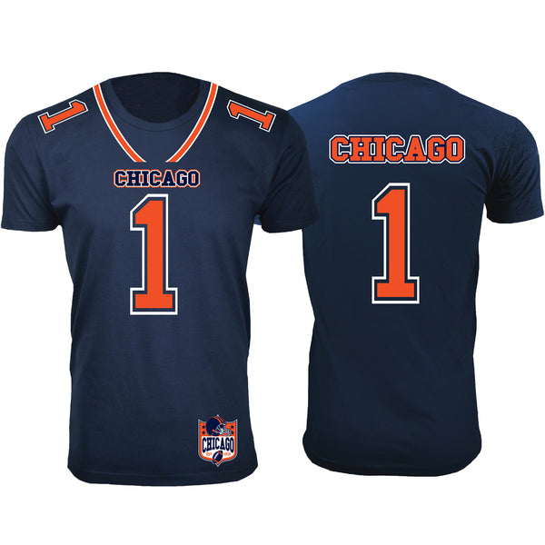 Men's Football Team Jersey T-Shirts - Chicago