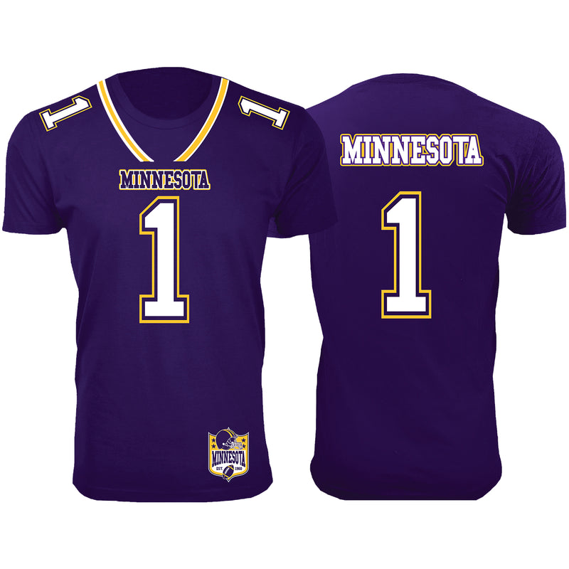 Men's Football Team Jersey T-Shirts - Minnesota