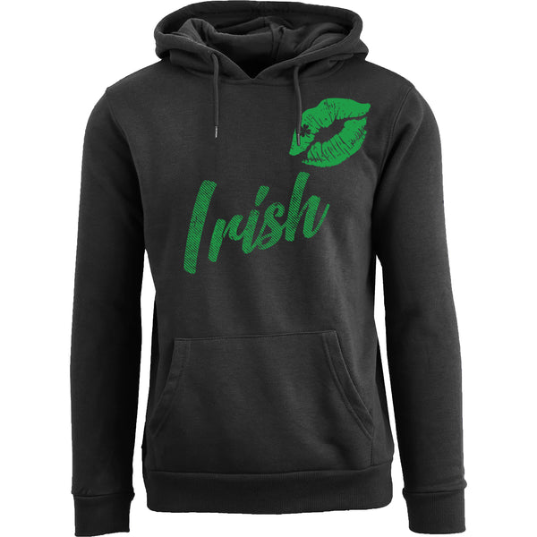 St. Patrick Pullover Hoodie - Irish Shoulder Lips