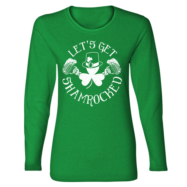 Women's St. Patrick Long Sleeve - Let's Get Shamrocked