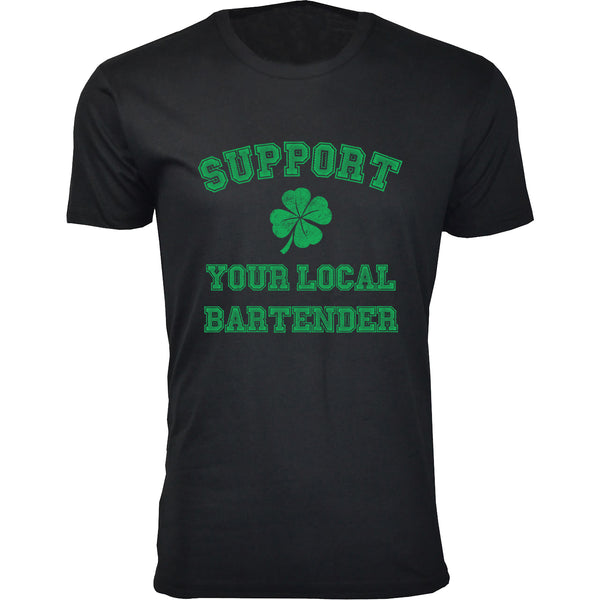 Men's St. Patrick's Day T-Shirts - Support Your Bartender