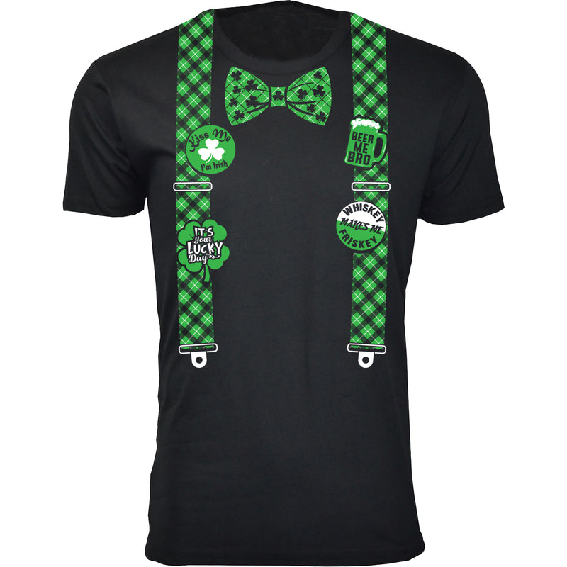 Men's St. Patrick's Day T-Shirts - Bow Tie & Suspenders