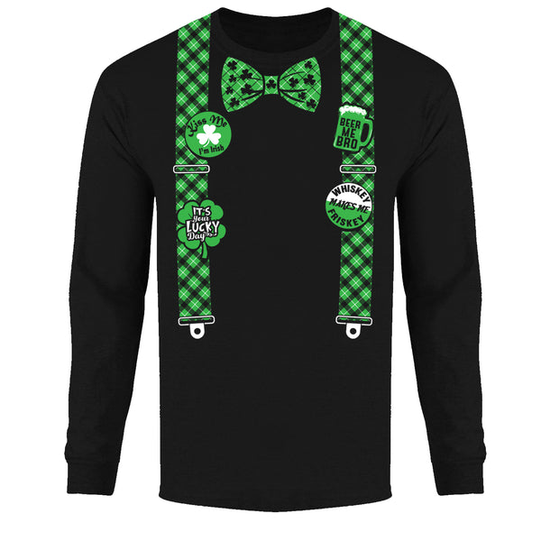 Men's St. Patrick Long Sleeve - Bow Tie & Suspender