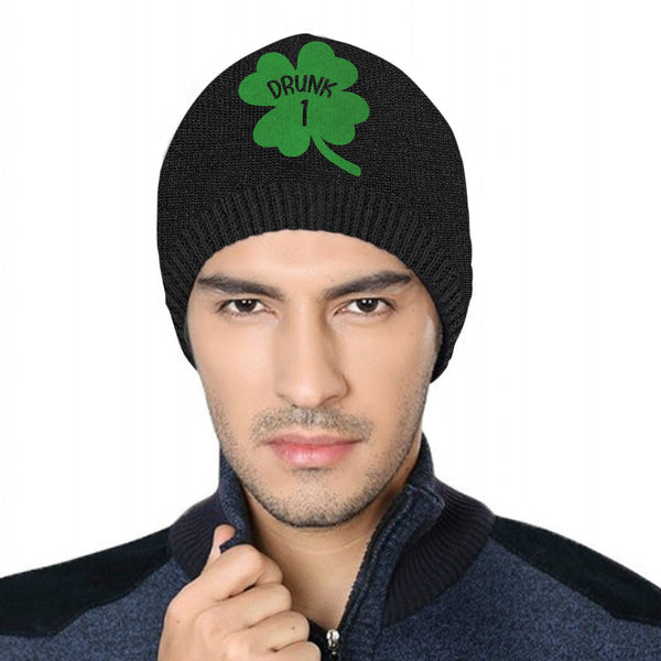 St. Patrick Men Beanie - Drunk Clover 1