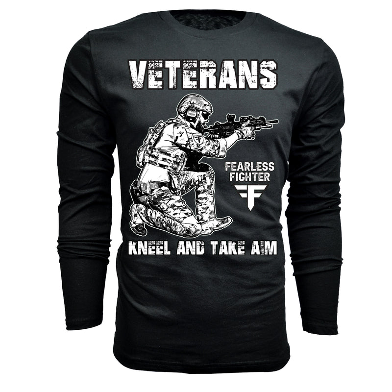 Veterans Kneel and Take Aim - Men's Long Sleeve