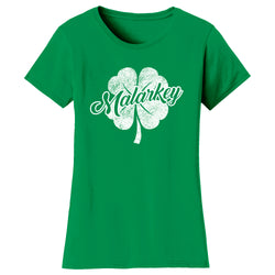 Women's St. Patrick's Day T-Shirts - Malarkey Clover