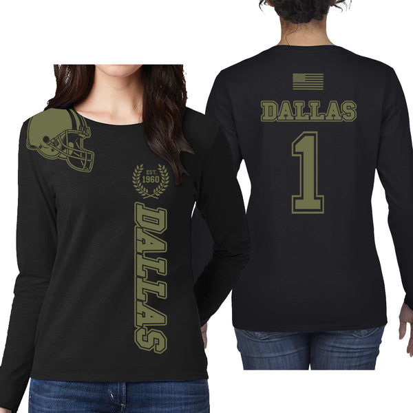 Women's Football Team Salute Long Sleeve - Dallas