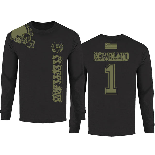 Men's Football Salute Long Sleeve - Cleveland