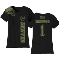 Women's Football Team Salute T-Shirt - Denver