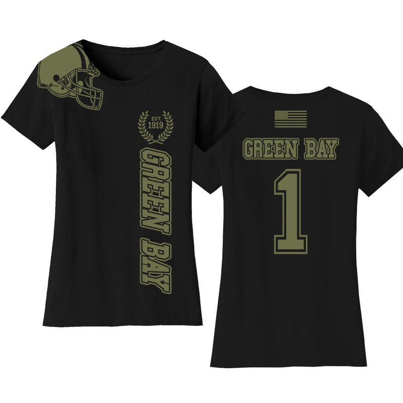 Women's Football Team Salute T-Shirt - Green Bay