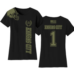 Women's Football Team Salute T-Shirt - Kansas City