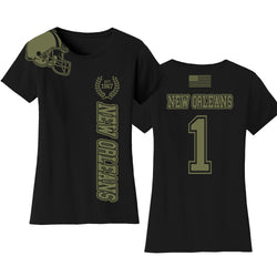 Women's Football Team Salute T-Shirt - New Orleans