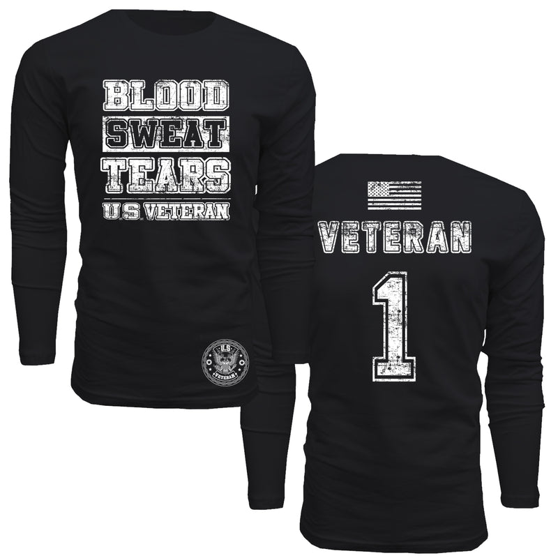 Blood Seat Tears Veteran - Men's Long Sleeve