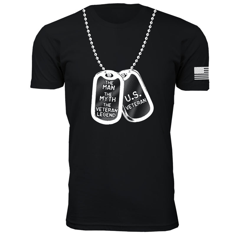 U.S. Veteran Dog Tag - Men's T-Shirts