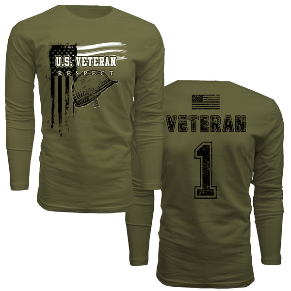 U.S. Veteran Respect - Men's Long Sleeve