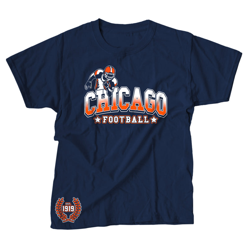 Men's Football Team Running Back T-Shirts - Chicago