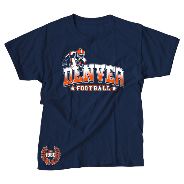 Men's Football Team Running Back T-Shirts - Denver