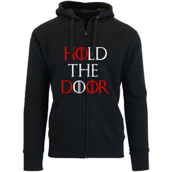 Men's Thrones and Dragon's Zip Up Hoodie - Hold The Door