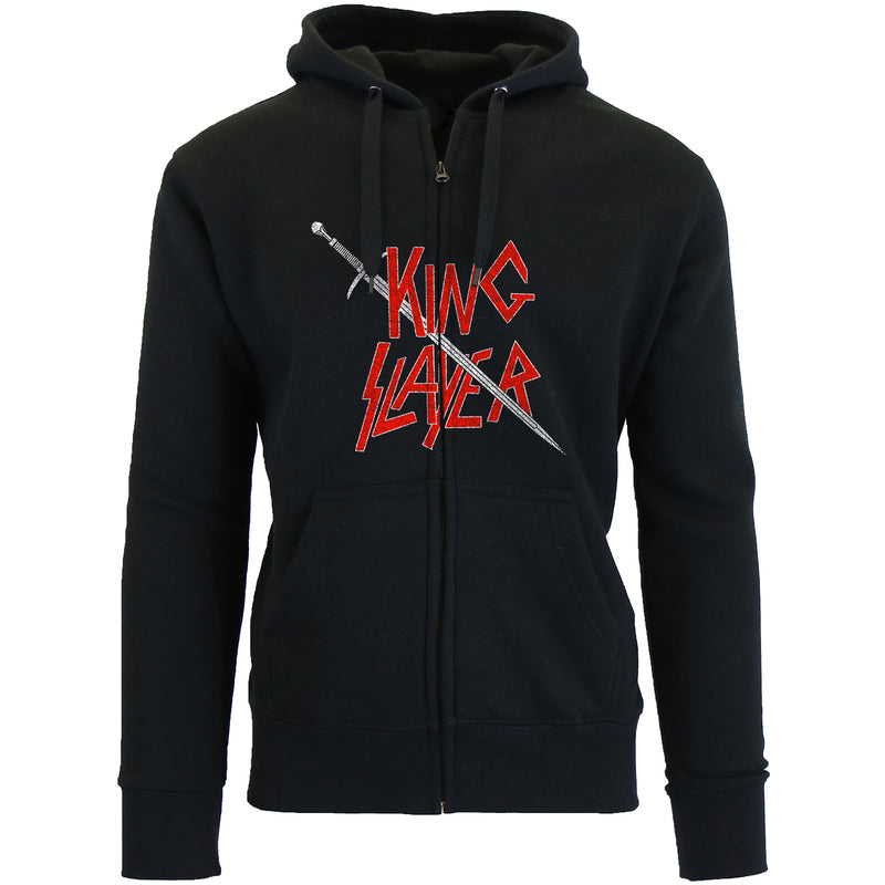 Men's Thrones and Dragon's Zip Up Hoodie - King Slayer